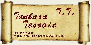 Tankosa Tešović vizit kartica